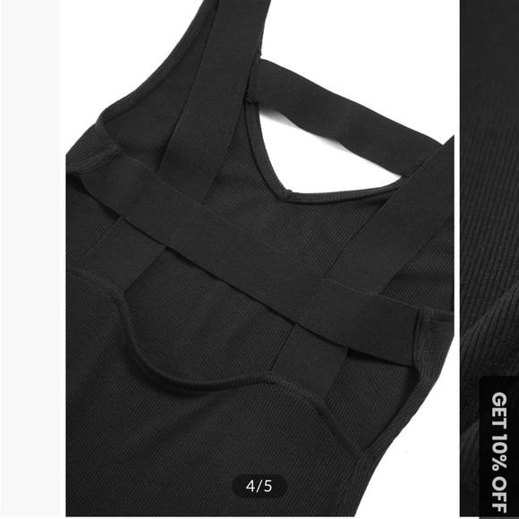 Black cutout Knit midi - Picture 2 of 2